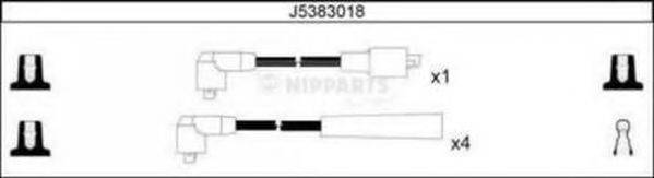 Комплект проводов зажигания J5383018 NIPPARTS
