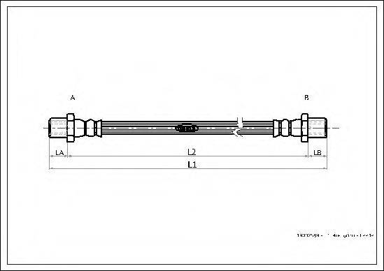 Тормозной шланг J3708005 NIPPARTS