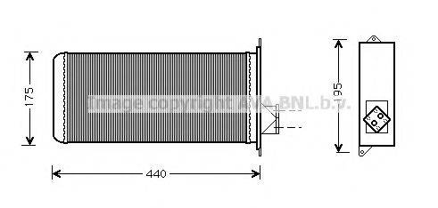 Теплообменник, отопление салона IV6015 AVA QUALITY COOLING