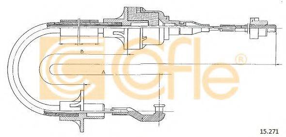 Трос, управление сцеплением 15.271 COFLE