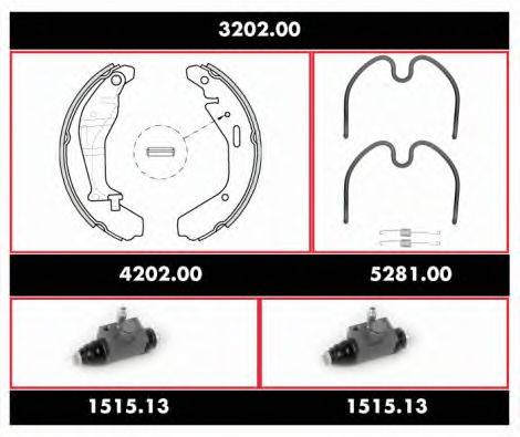 Комплект тормозов 3202.00 REMSA