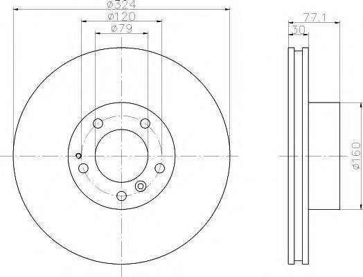 Тормозной диск MDC1260 MINTEX