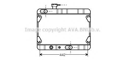 Радиатор, охлаждение двигателя FT2023 AVA QUALITY COOLING