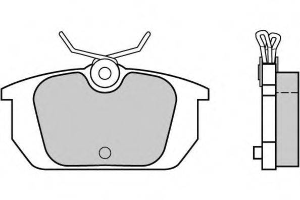 Комплект тормозных колодок, дисковый тормоз 12-0313 E.T.F.
