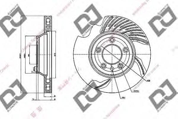 Тормозной диск BD1894 DJ PARTS