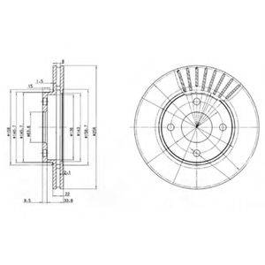 Тормозной диск 22842 LEMFORDER