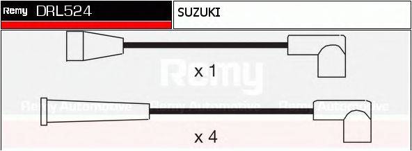 DRL524 REMY Комплект проводов зажигания DRL524 REMY
