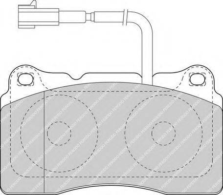 Комплект тормозных колодок, дисковый тормоз FDB1663 FERODO