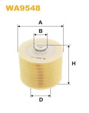 Фильтр воздушный WA9548 WIX FILTERS