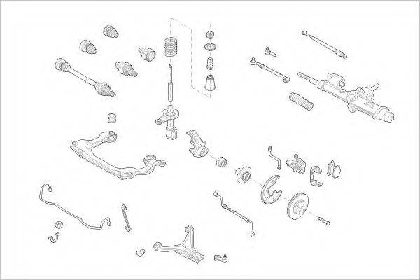 Подвеска колеса AUDI-01466-F DELPHI