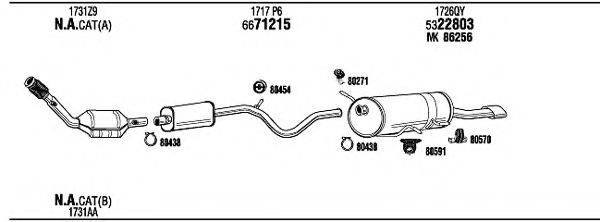 Система выпуска ОГ PET17402 WALKER