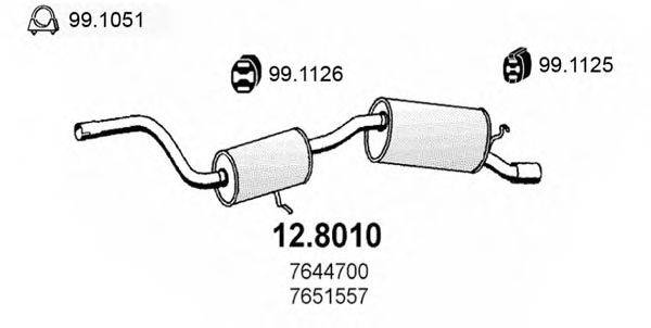 Средний / конечный глушитель ОГ 12.8010 ASSO