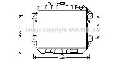 Радиатор, охлаждение двигателя DU2051 AVA QUALITY COOLING