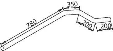 Труба выхлопного газа 50797 DINEX