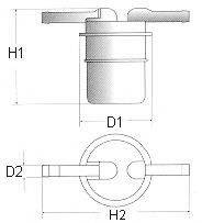 Фильтр топливный S 1021 B SOFIMA