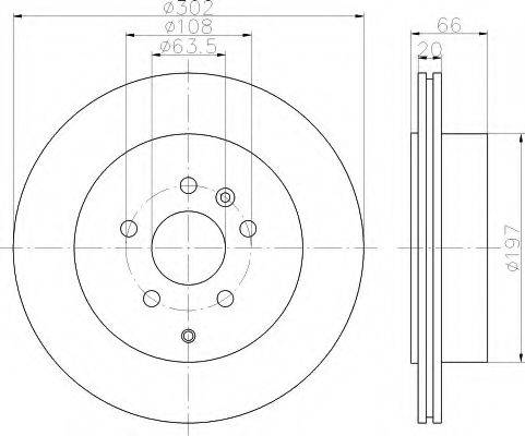 Тормозной диск BDC5719 QUINTON HAZELL