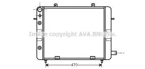 Радиатор, охлаждение двигателя OL2083 AVA QUALITY COOLING