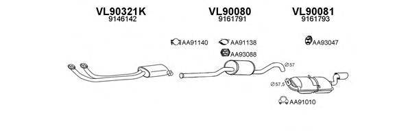 Система выпуска ОГ 900170 VENEPORTE