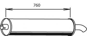 Средний / конечный глушитель ОГ 29303 DINEX