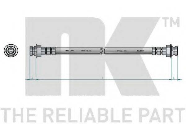 Тормозной шланг 859306 NK
