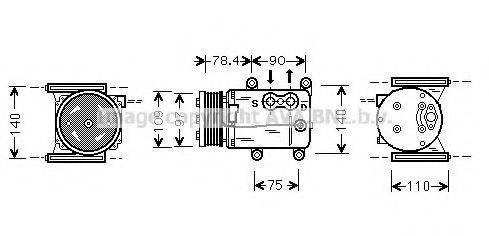 Компрессор, кондиционер JRK026 AVA QUALITY COOLING