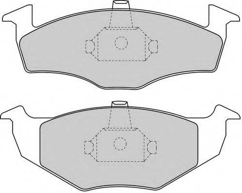 Комплект тормозных колодок, дисковый тормоз DBP391101 DURON