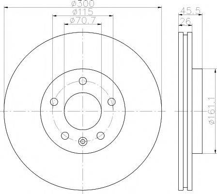 Тормозной диск MDC2133 MINTEX