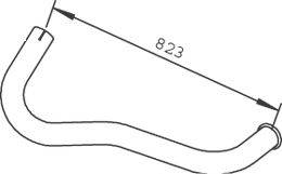 Труба выхлопного газа 53692 DINEX