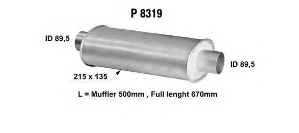 Амортизатор P8319 FENNO