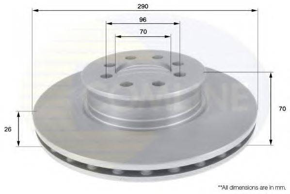 Тормозной диск ADC1667V COMLINE
