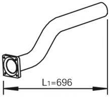 Труба выхлопного газа 28293 DINEX