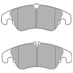 Комплект тормозных колодок, дисковый тормоз LP2715 DELPHI