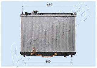 Радиатор, охлаждение двигателя RDA333027 ASHIKA