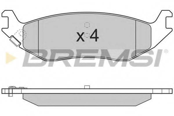 Комплект тормозных колодок BP3311 BREMSI