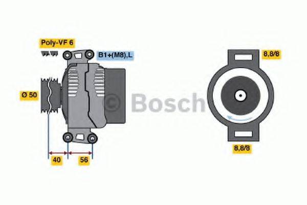 Генератор 0 986 042 530 BOSCH