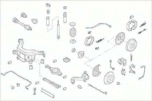 Подвеска колеса BMW-3COU-RS003 SACHS