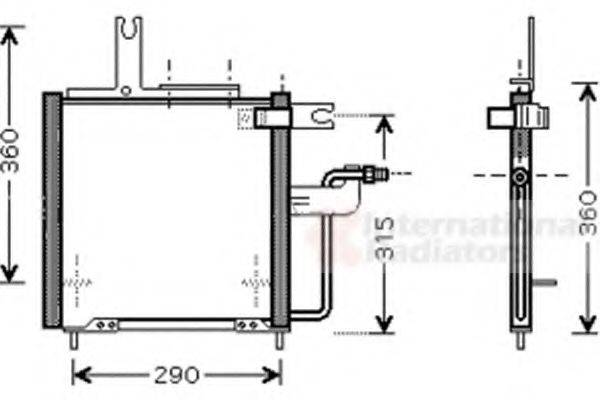 Конденсатор, кондиционер V32-62-0016 VEMO