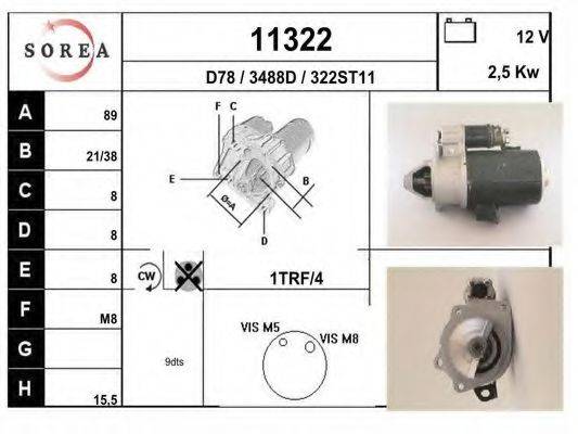 Стартер 11322 EAI