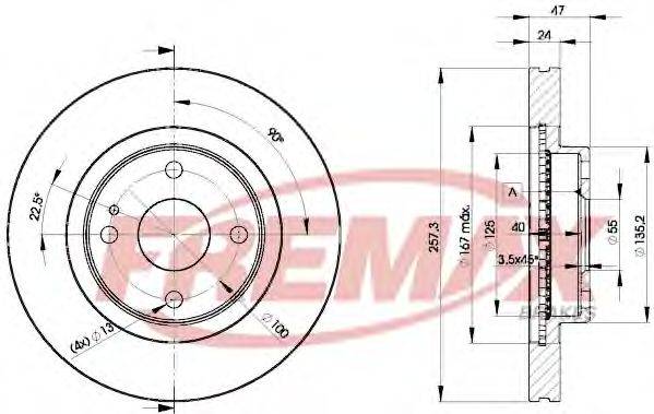 Тормозной диск BD-3266 FREMAX