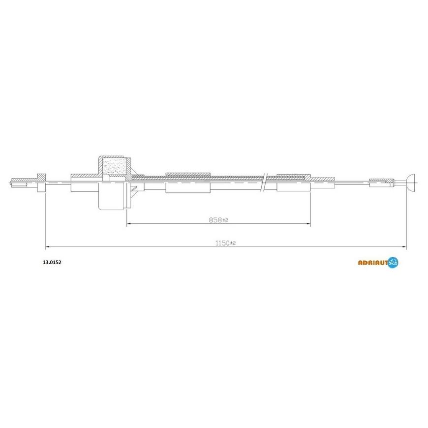 Тросик сцепления Adriauto