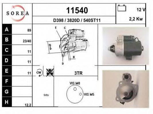 Стартер 11540 EAI