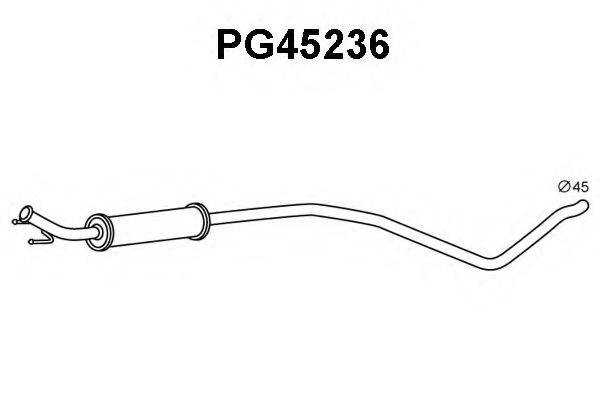 Предглушитель выхлопных газов PG45236 VENEPORTE