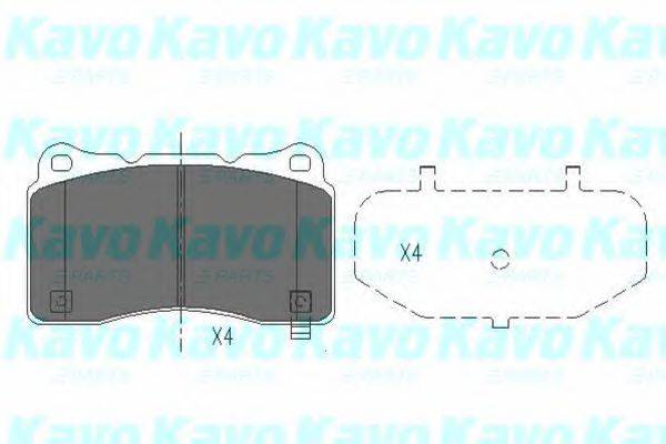 Комплект тормозных колодок, дисковый тормоз KBP-8021 KAVO PARTS