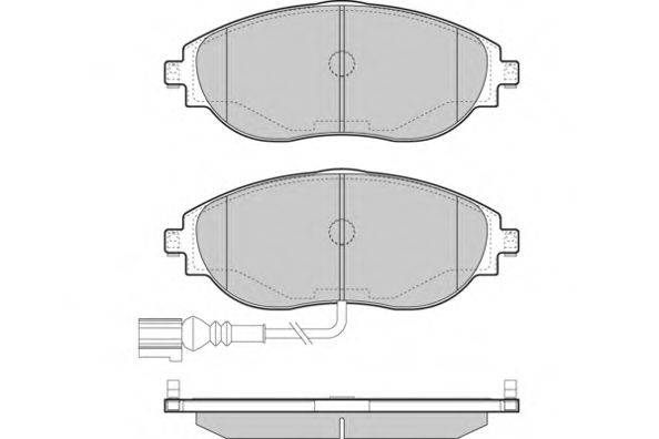 Комплект тормозных колодок, дисковый тормоз 12-1474 E.T.F.