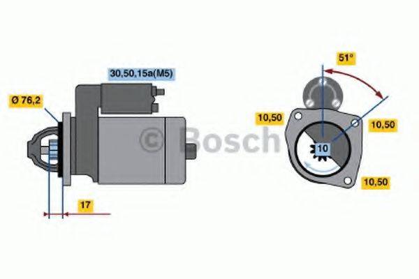 Стартер 0 001 108 020 BOSCH