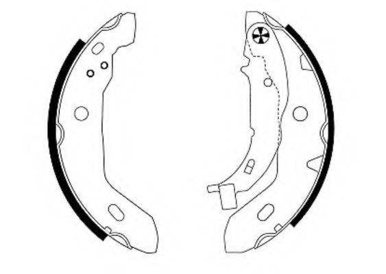 Комплект тормозных колодок 8DB 355 003-271 HELLA