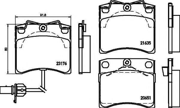 23176/18,0мм Тормозные колодки PAGID T5129 PAGID