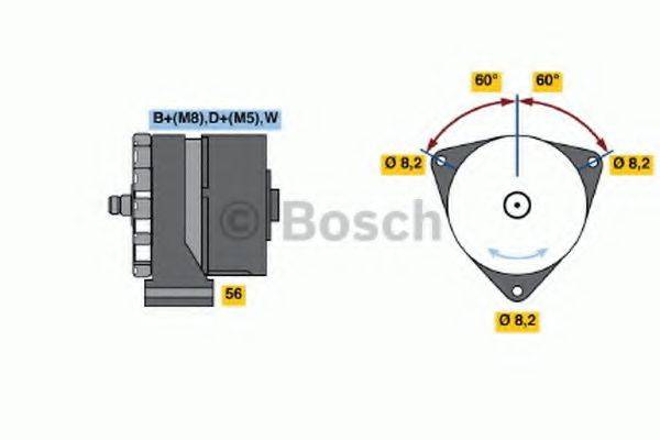 Генератор 0 986 039 800 BOSCH