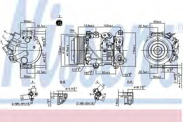 Компрессор, кондиционер 890158 NISSENS