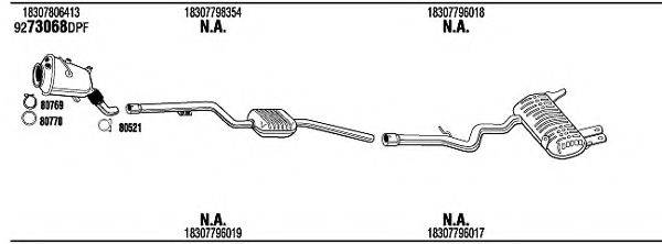 Система выпуска ОГ BWH18968BB WALKER